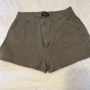 Army green shorts